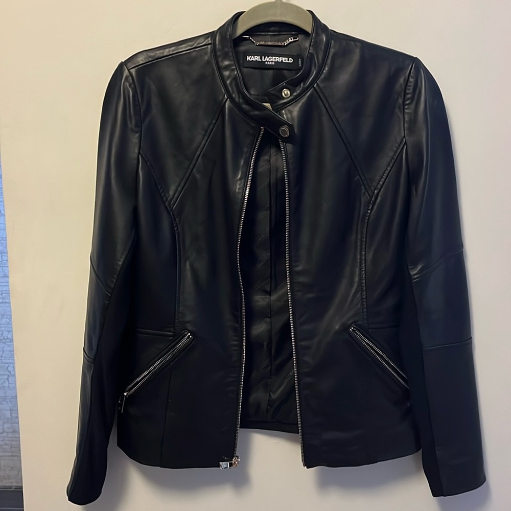 Karl Lagerfeld Paris leather jacket